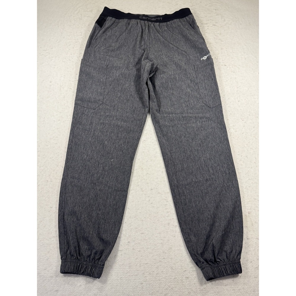 Vintage 70s Carhartt Force Cargo Jogger Liberty Scrub Pants Women S (36x31) Gray